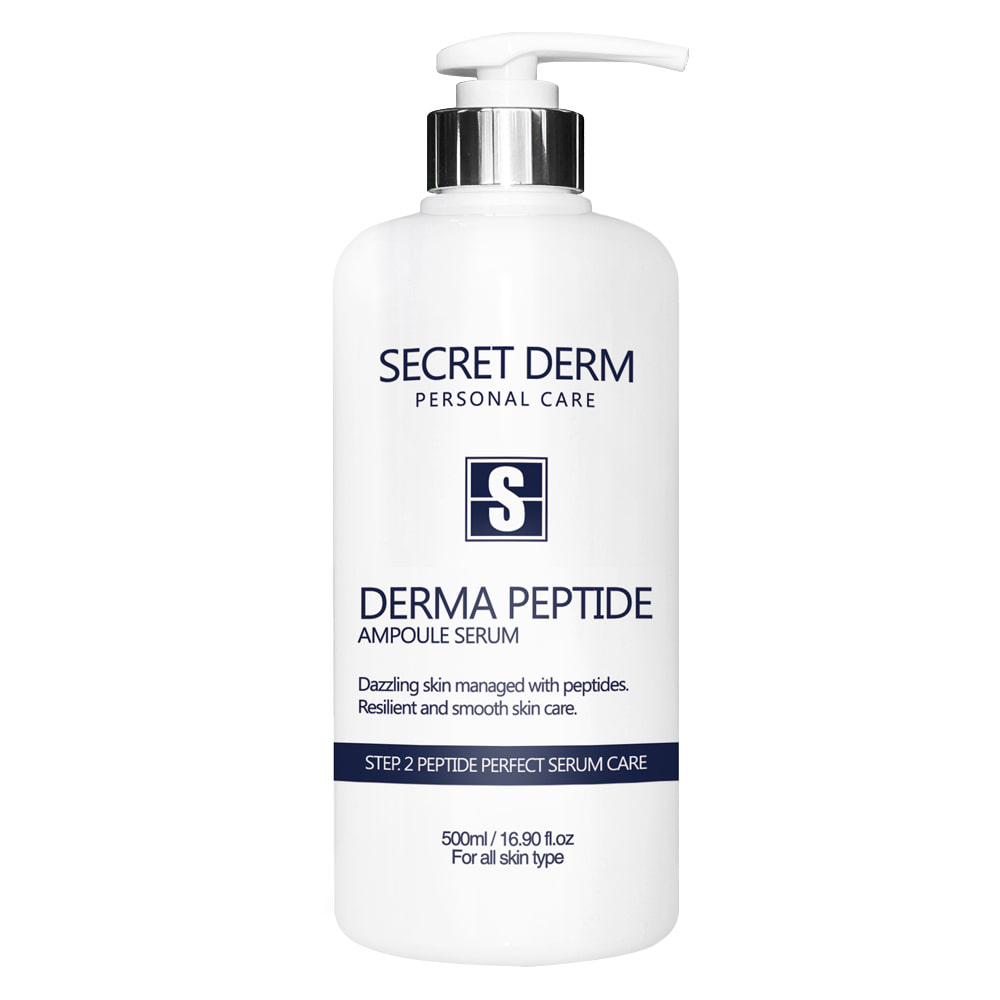 시크릿덤 더마 펩타이드 앰플 세럼 500ml EGF함유 (주름기능성+민감진정케어)