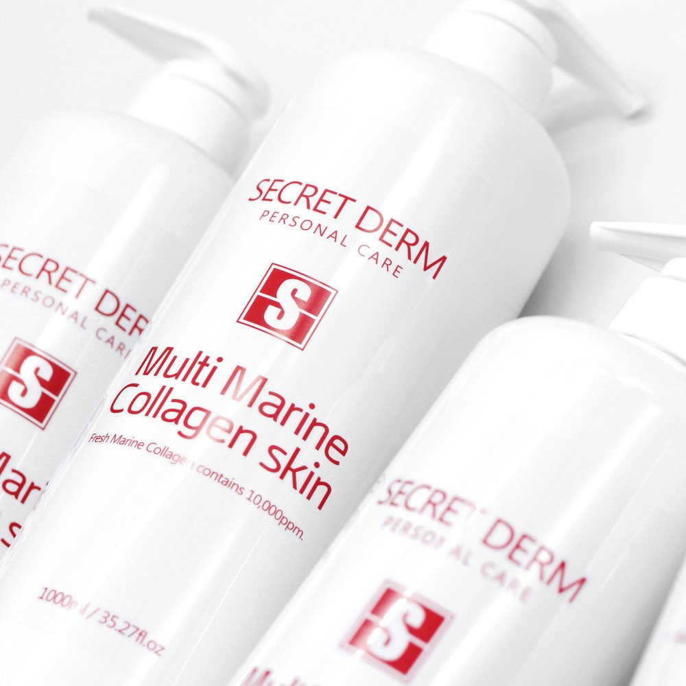 시크릿덤 멀티 마린 콜라겐 스킨 1000ml 콜라겐10,000ppm (주름/미백) +건마스크팩지5장