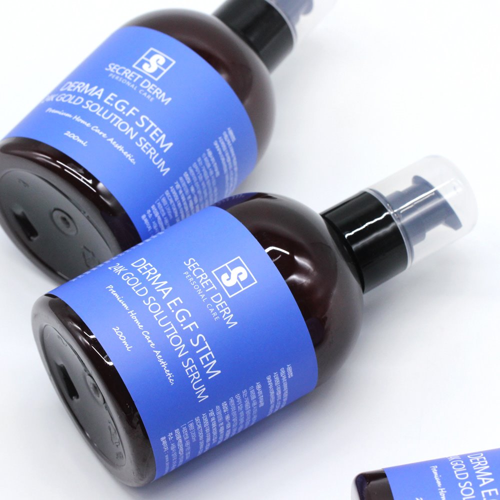 시크릿덤 더마 EGF 스템 24K 골드 솔루션 세럼 200ml  (미백/주름)
