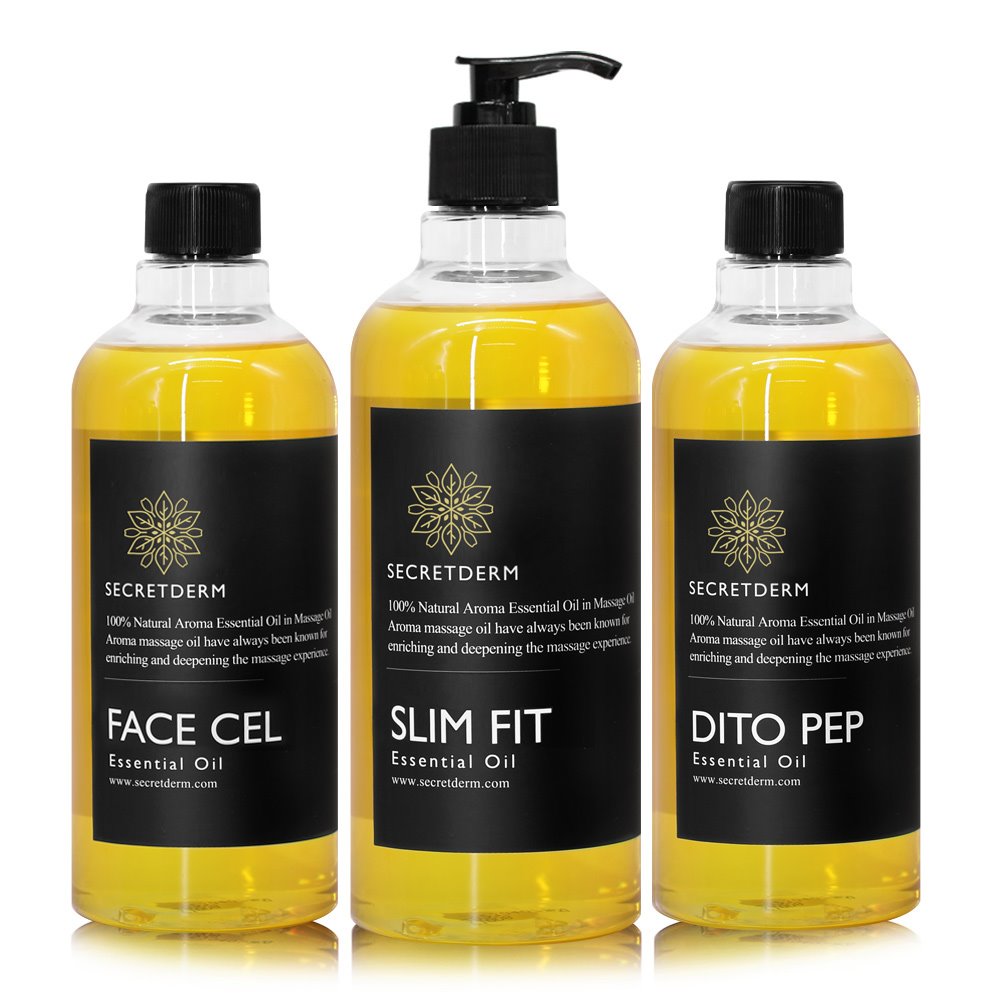 시크릿덤 아로마 페이스 바디 순한 오일 (마사지겸용) 500ml 3개묶음 벌크할인