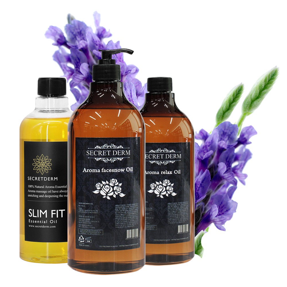 시크릿덤 라벤더 슬림핏 괄사 순한 마사지오일 1000ml 500ml