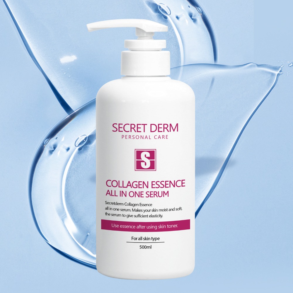 시크릿덤 페이스 콜라겐 에센스 500ml+센스티브 마스크팩2장